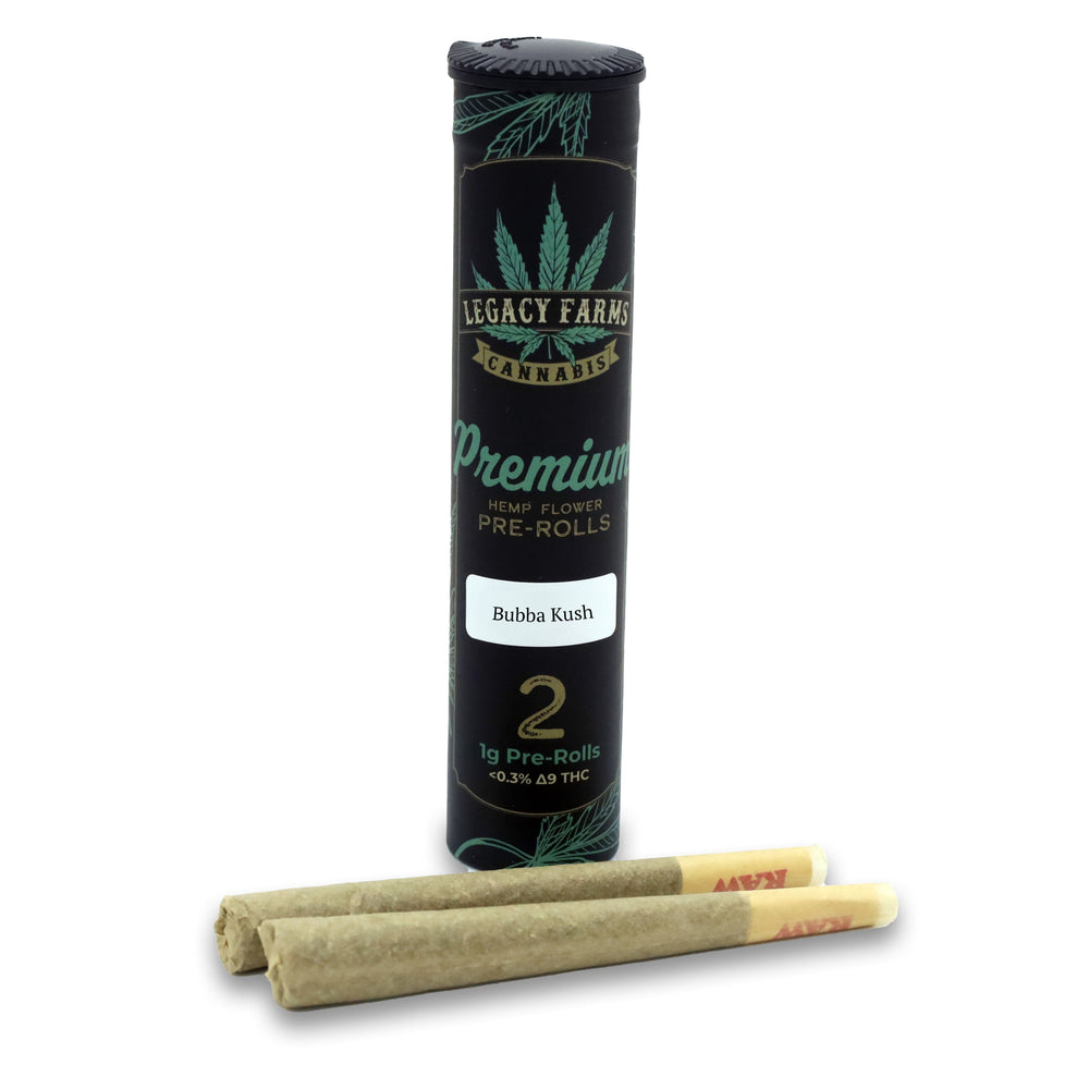 Bubba Kush Legacy Farms Grade A CBD Flower Flower Legacy Farm's 2 Pack Pre-Rolls 